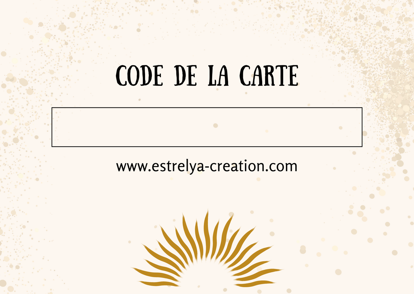 E-carte cadeau Estrelya