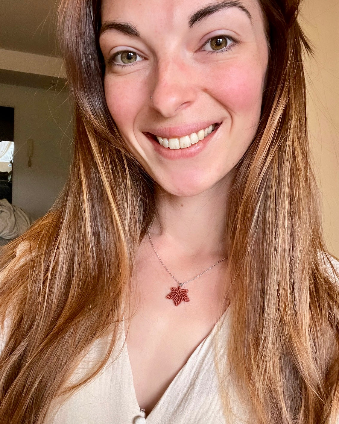 Collier Feuille d’érable / Couleur au choix ✨