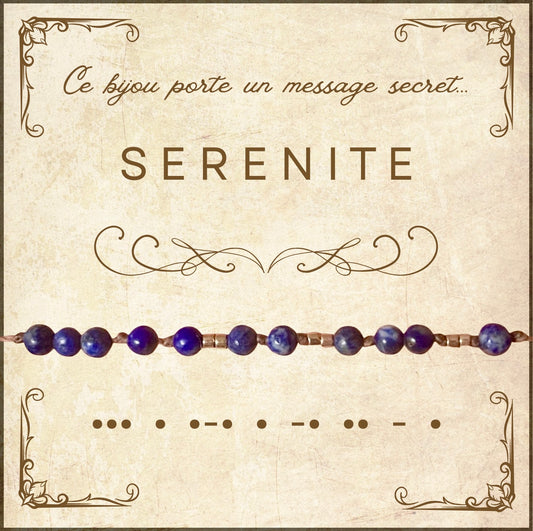 Bracelet « Sérénité 🪷 » - Message codé en morse 💌