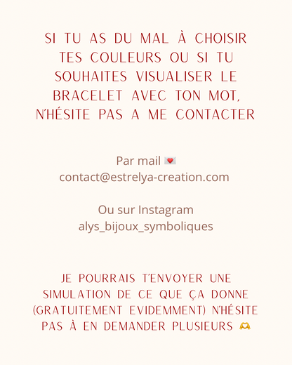 Bracelet « Je t’aime » - Message codé en morse 💌