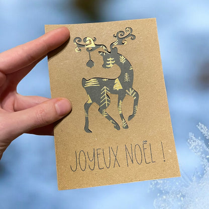 Carte de Noël - Renne de Noël 🦌