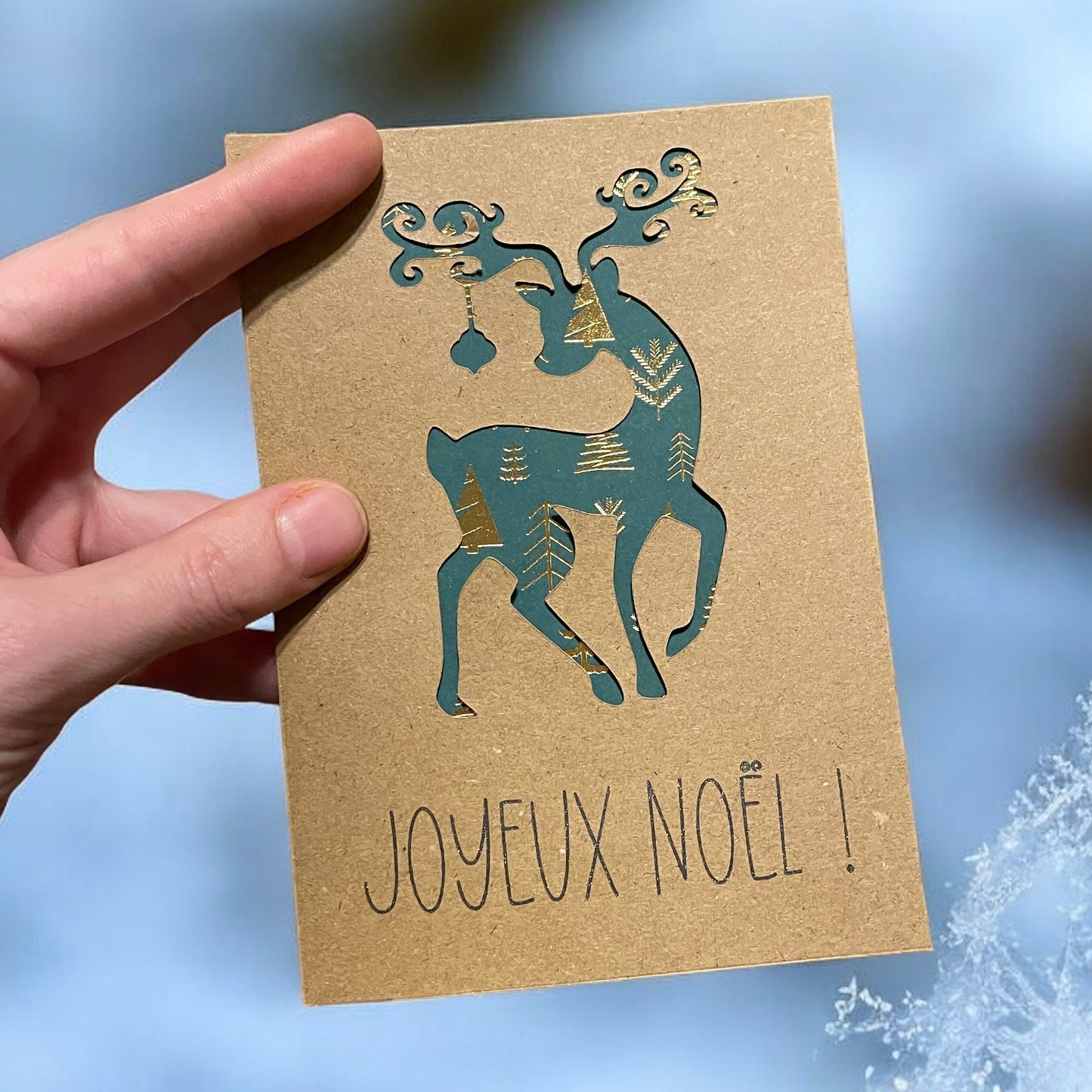 Carte de Noël - Renne de Noël 🦌