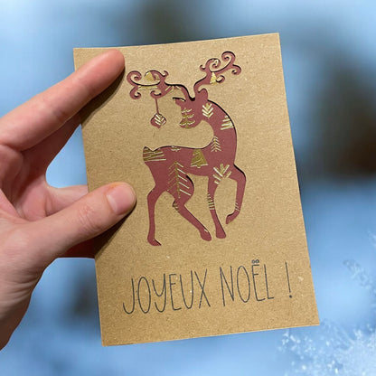 Carte de Noël - Renne de Noël 🦌