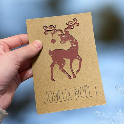 Carte de Noël - Renne de Noël 🦌