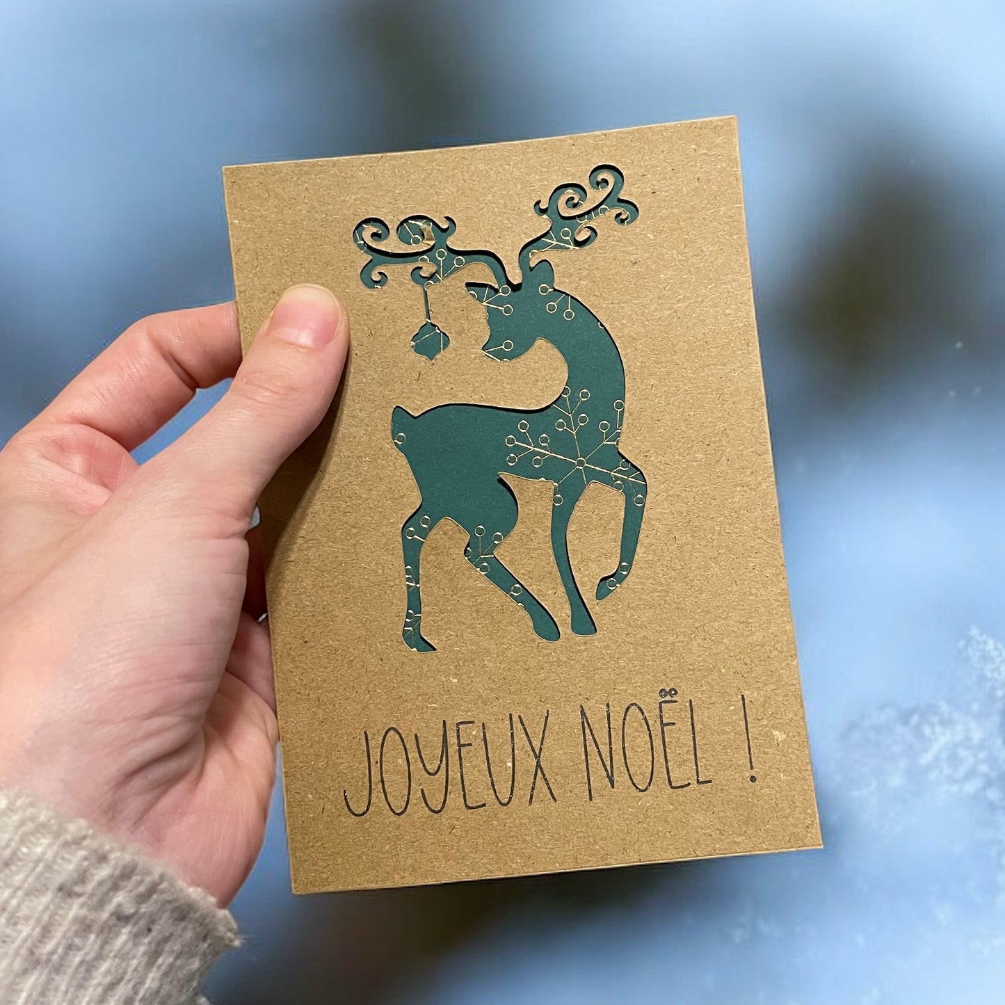 Carte de Noël - Renne de Noël 🦌