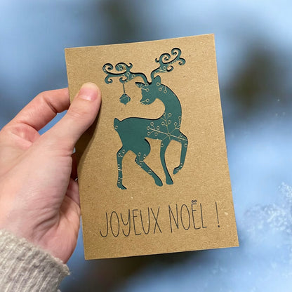 Carte de Noël - Renne de Noël 🦌