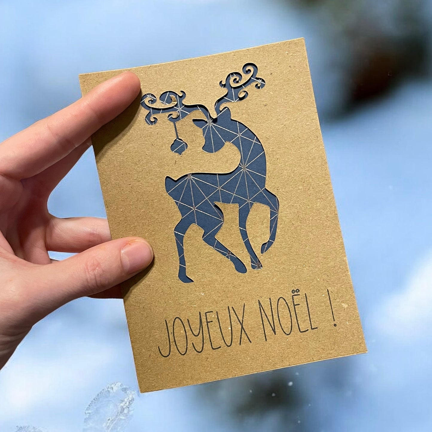 Carte de Noël - Renne de Noël 🦌