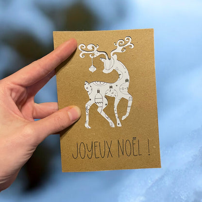 Carte de Noël - Renne de Noël 🦌