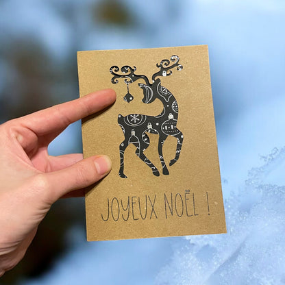 Carte de Noël - Renne de Noël 🦌