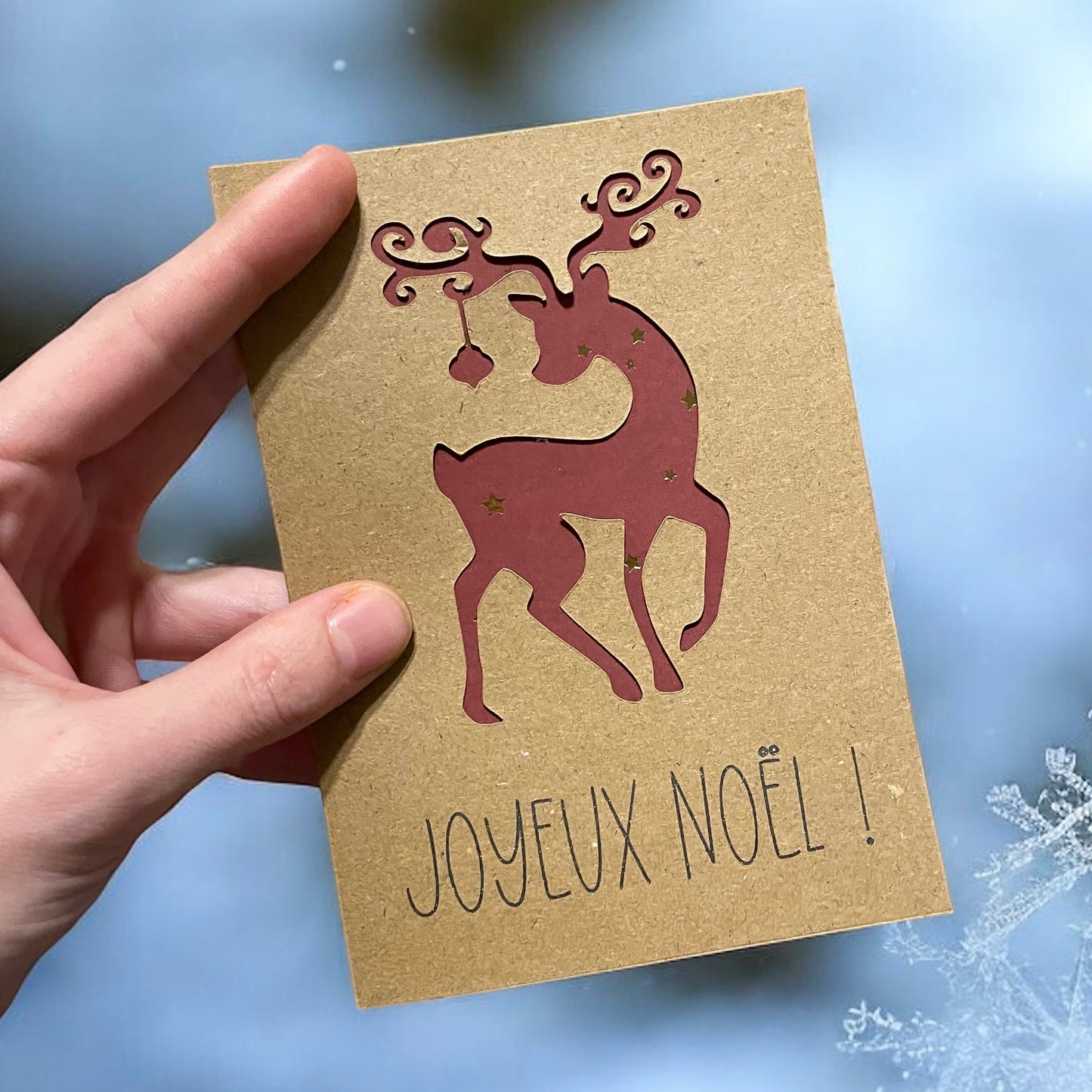 Carte de Noël - Renne de Noël 🦌