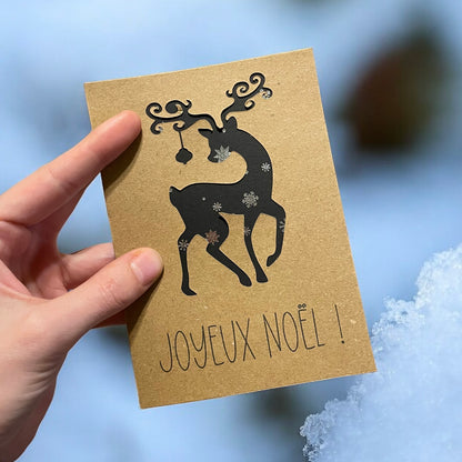 Carte de Noël - Renne de Noël 🦌