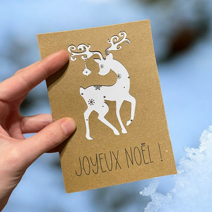 Carte de Noël - Renne de Noël 🦌