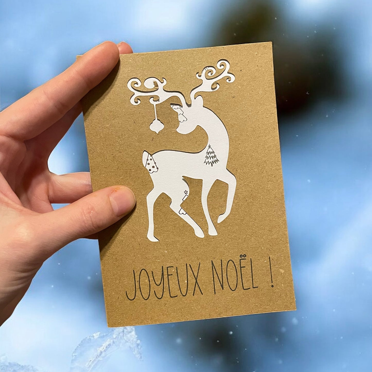 Carte de Noël - Renne de Noël 🦌