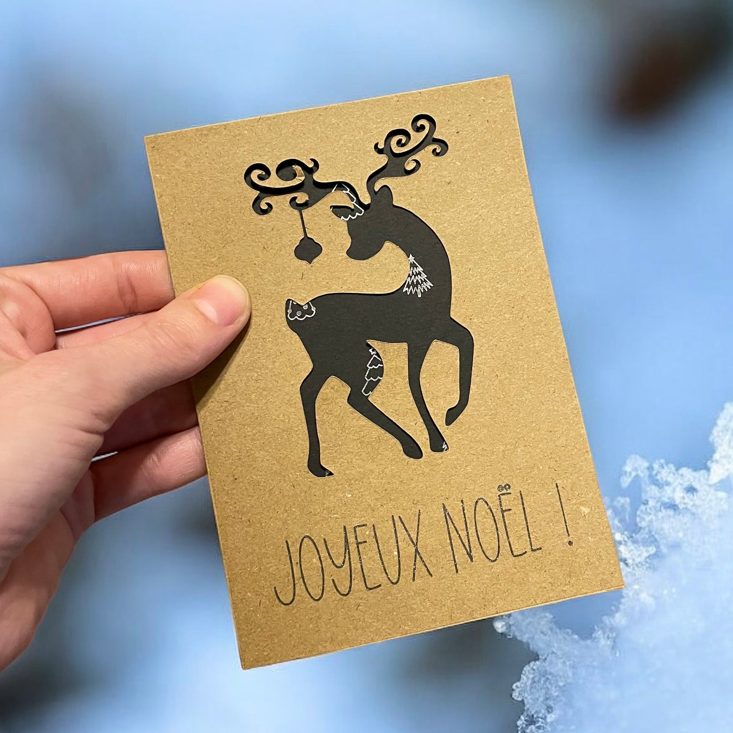 Carte de Noël - Renne de Noël 🦌