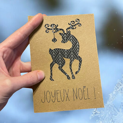 Carte de Noël - Renne de Noël 🦌